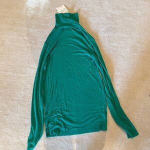 Turquoise/green Turtleneck Sweater